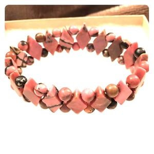 Pink Gemstone Bracelet